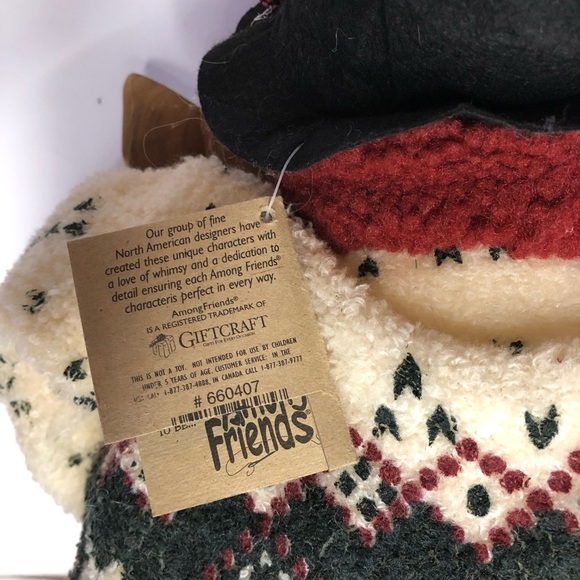 Snowman Skis Poles Happy Henry Plush Among Friends - Picture 4 of 6